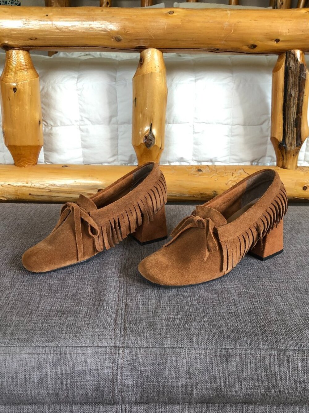 Suede Moccasin Block Heels Jeffrey Campbell Anthropologie